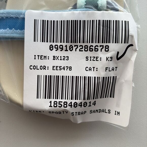 J Crew Kids' sporty-strap sandals in colorblock Little‎ Kids Size 3 - Picture 3 of 6